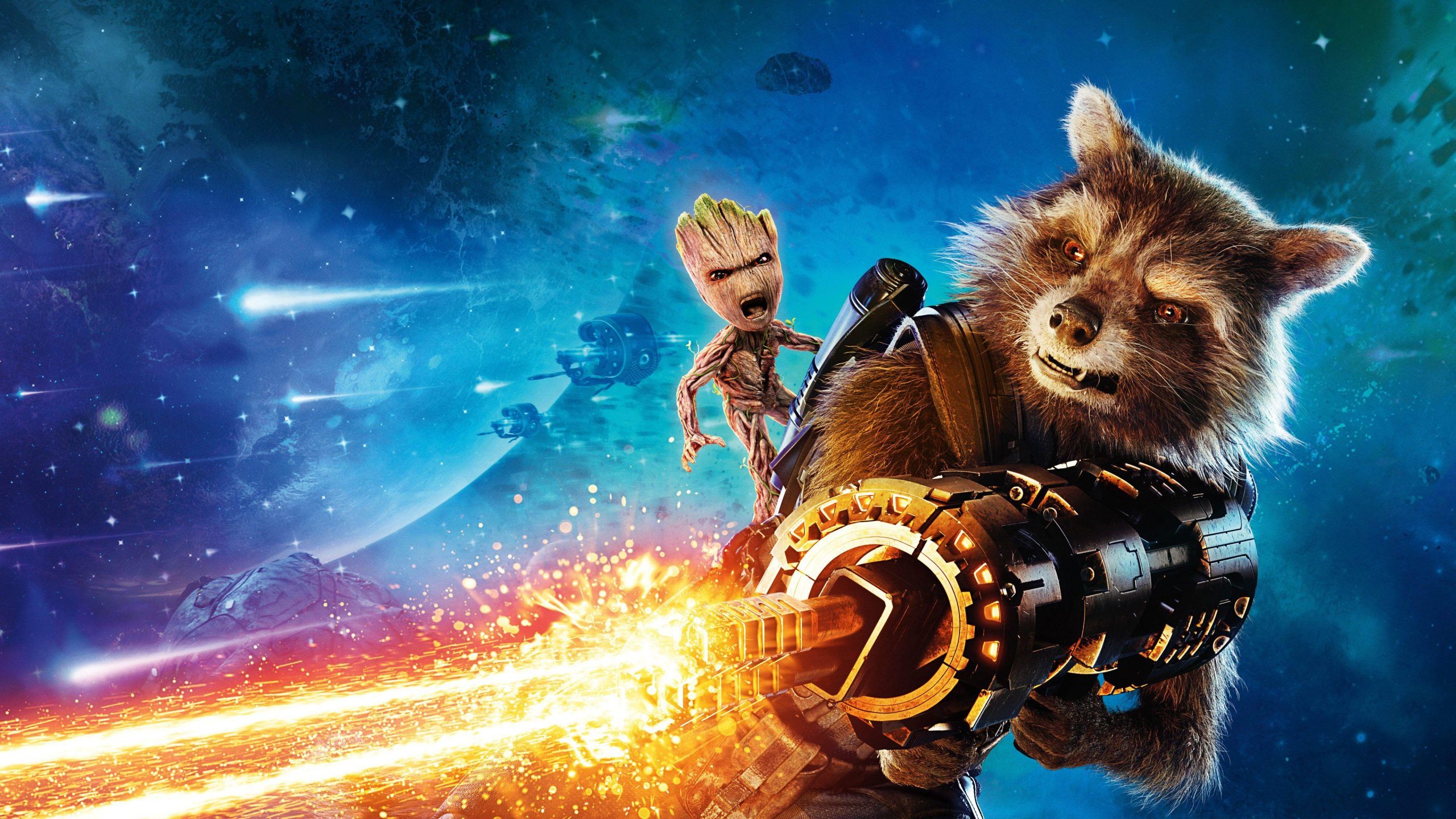 Guardians Of The Galaxy Vol 2 Rocket Raccoon Full Hd Wallpaper 4k