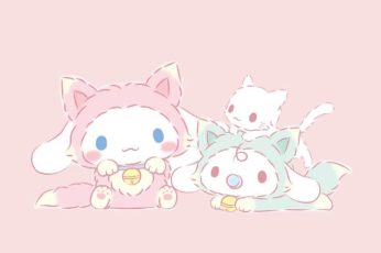 My Melody And Cinnamoroll Download Wallpaper