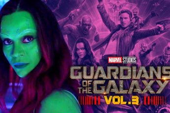 Zoe Saldana Guardians Of The Galaxy 3 Desktop Wallpaper