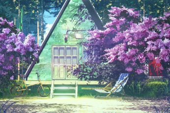 Anime Spring Season Street Wallpaper Download