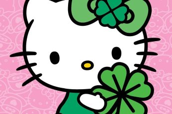 Hello Kitty Saint Patricks Day Iphone Wallpaper