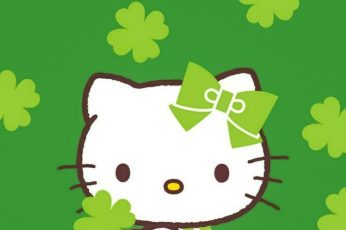Hello Kitty Saint Patricks Day Laptop Wallpaper