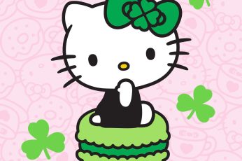 Hello Kitty Saint Patricks Day Wallpaper Hd