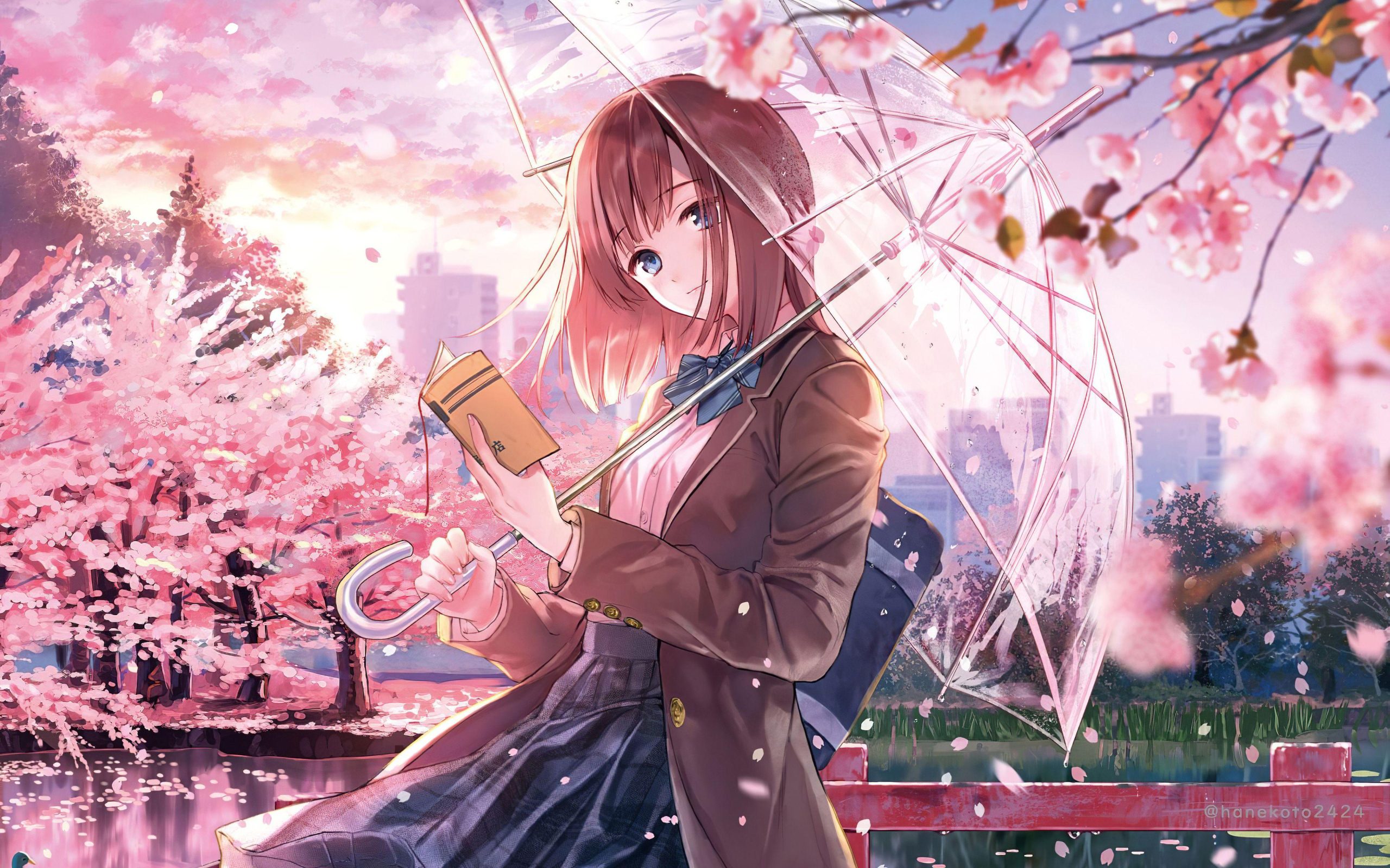 Spring Season Anime Pc Wallpaper 4k, Spring Season Anime, Nature