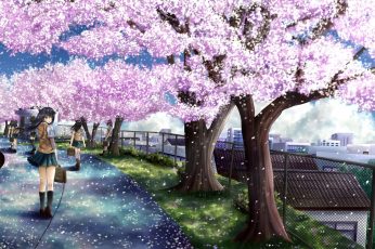 Spring Season Anime Wallpaper 4k