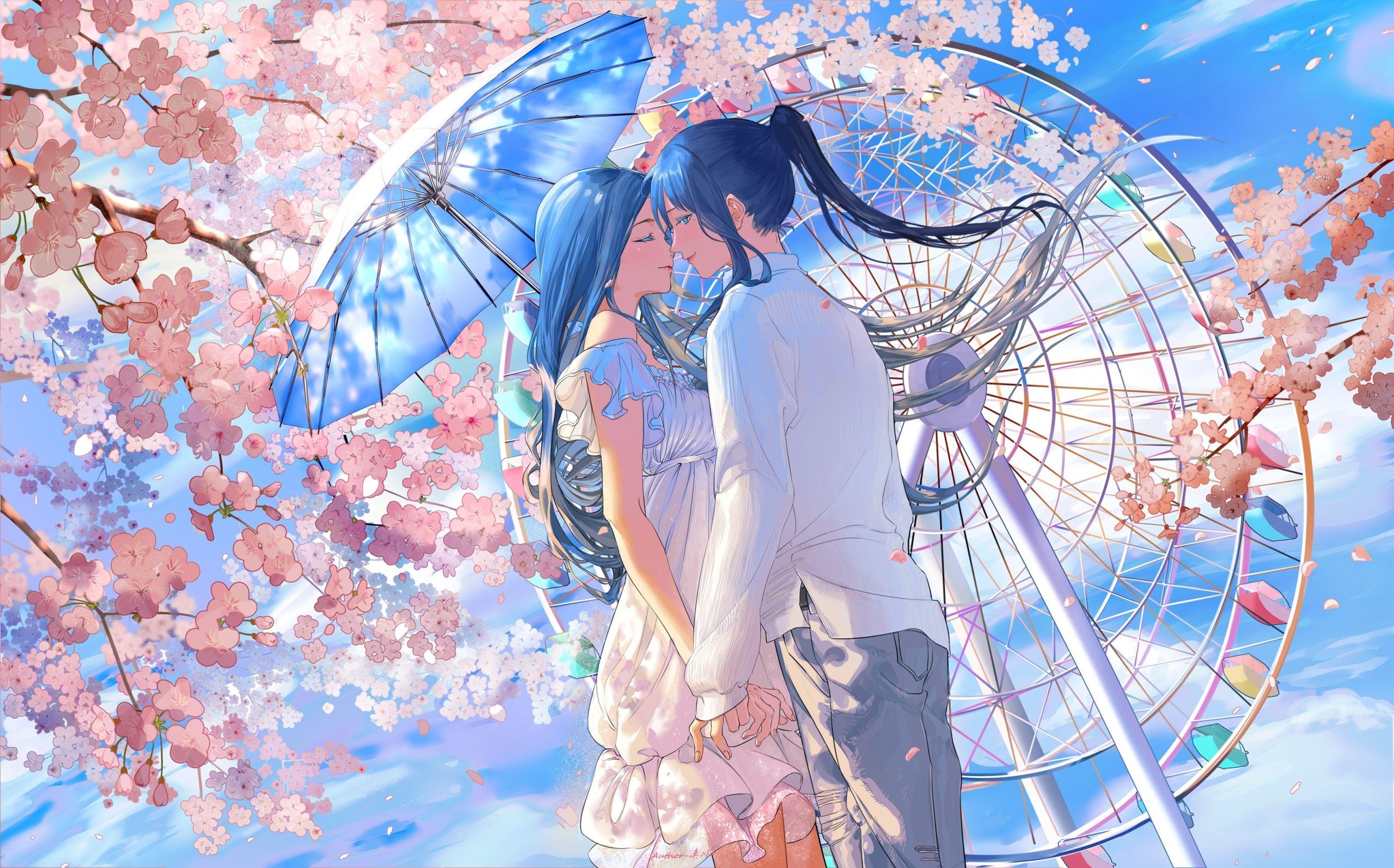 Spring Season Anime Wallpaper 4k Download, Spring Season Anime, Nature