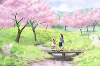 Spring Season Anime Wallpaper For Ipad