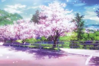 Spring Season Anime wallpaper 5k