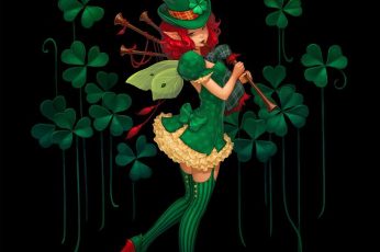 St Patrick’s Day Fairy Wallpaper Photo