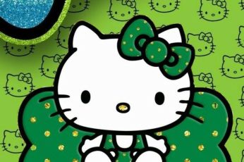 St. Patrick’s Day Hello Kitty 4k Wallpaper