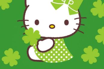St. Patrick’s Day Hello Kitty Desktop Wallpapers