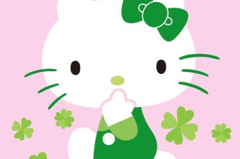 St. Patrick’s Day Hello Kitty Wallpaper
