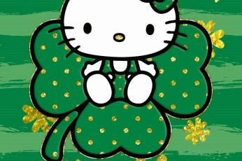 St. Patrick’s Day Hello Kitty Wallpaper Download