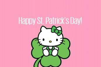 St. Patrick’s Day Hello Kitty Wallpapers