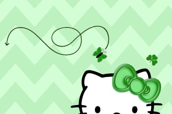 St. Patrick’s Day Hello Kitty wallpaper 5k