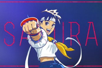 Sakura Street Fighter Desktop Wallpaper