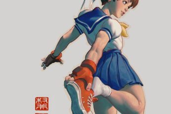 Sakura Street Fighter Iphone Wallpaper