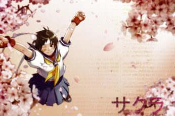 Sakura Street Fighter wallpaper 5k