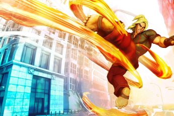 Street Fighter Ken Desktop Wallpaper 4k