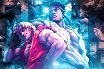 Street Fighter Ken background wallpaper